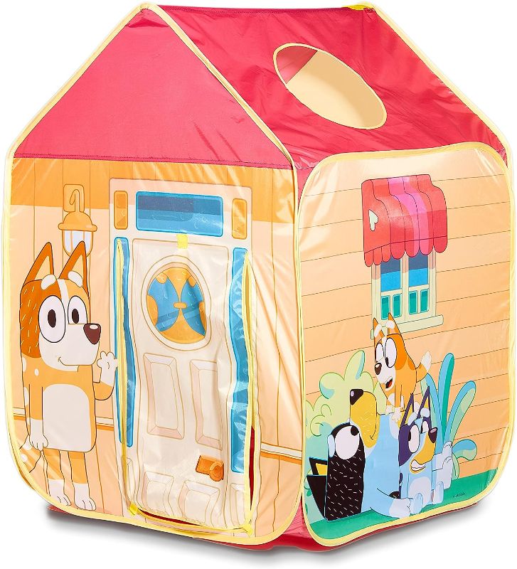 Photo 1 of **Bent out of shape** Bluey - Pop 'N' Fun Play Tent - Pops Up in Seconds and Easy Storage, Multicolor