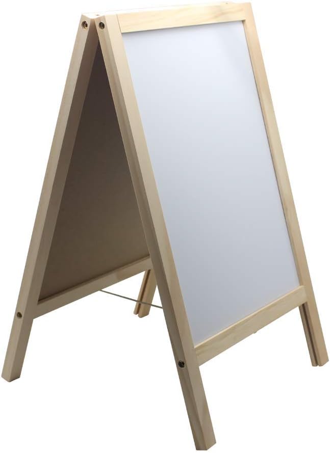 Photo 1 of Frame Non Magnetic Chalkboard and Magnetic Dry Erase White Board Display Sign With Letters