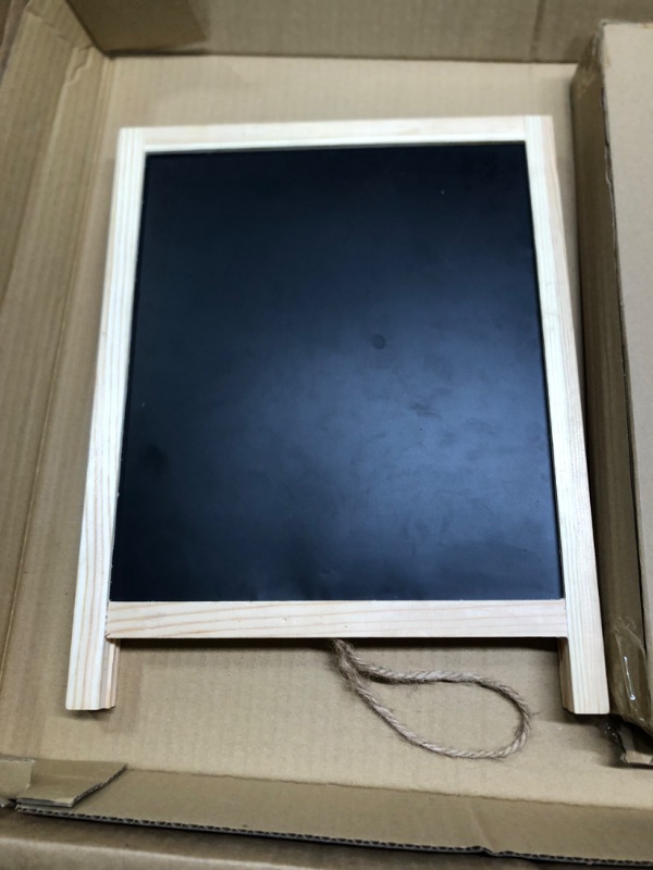 Photo 1 of Frame Non Magnetic Chalkboard and Magnetic Dry Erase White Board Display Sign With Letters