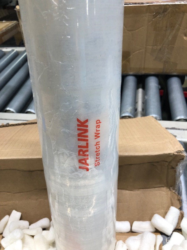 Photo 4 of **Just the wrap, no handles** JARLINK 4 Pack Stretch Film, 15" x 1000ft Shrink Wrap for Pallet Wrap, Industrial Strength Stretch up to 650% Stretch with Handles, Self Adhering Packaging Heavy Duty Film for Moving, 68 Gauge, Clear