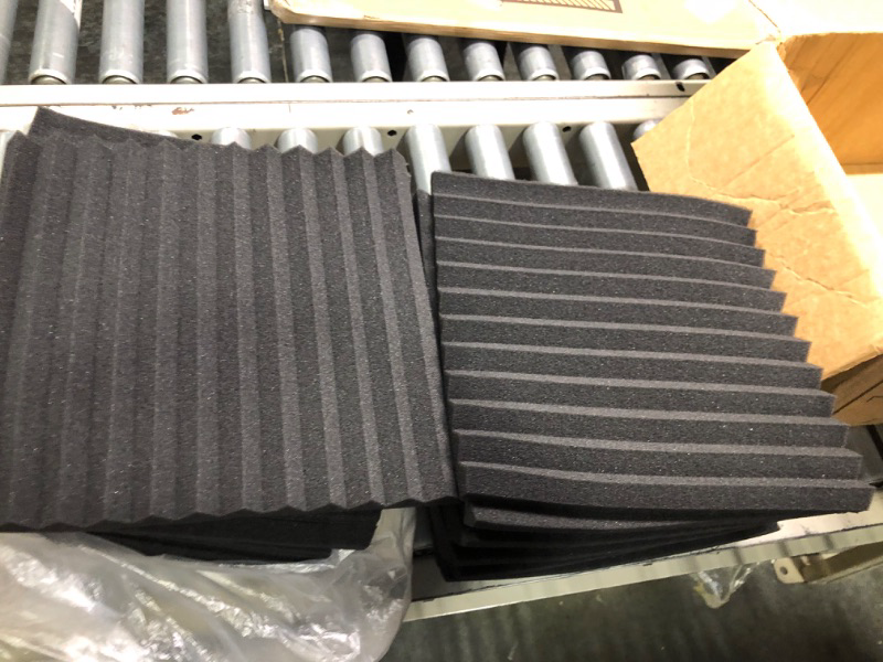 Photo 4 of 24 Pack Acoustic Panels 1 X 12 X 12 Inches - Acoustic Foam - Studio Foam Wedges - High Density Panels - Soundproof Wedges - Charcoal 24 sqft