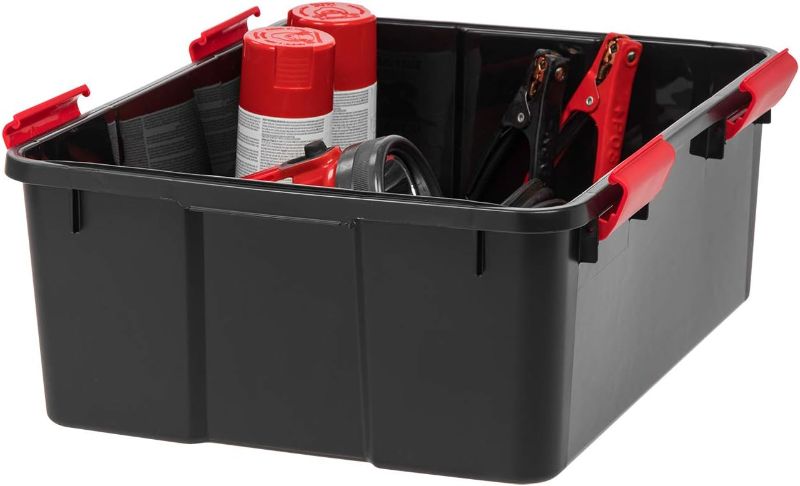 Photo 1 of **No LID* IRIS 30.6 Quart WeatherPro™ Plastic Storage Bin Tote Organizing Container 