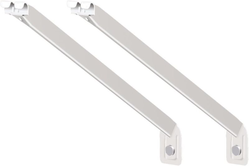 Photo 1 of (2 Sets) ClosetMaid 56606 12-Inch Support Brackets for Wire Shelving, 2-pack,White