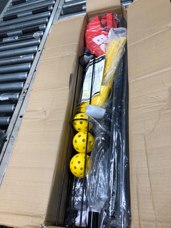 Photo 1 of Bearwill Pickleball Net, 22 FT Regulation Size Portable Pickleball Net, Pickle Ball Net with Exclusive Ball Holder, Court Marker, 4 Pickleballs & Carry Bag, Pickle Ball Net for Outdoor Indoor Driveway