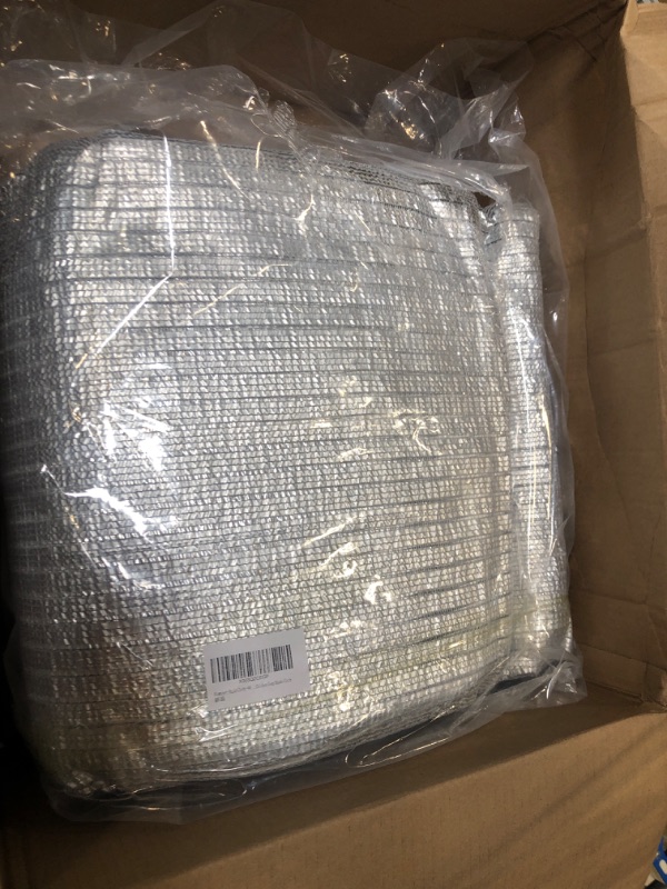 Photo 1 of Aluminet Shade Cloth -90% for Garden Patio,Reflective Sun Shade Cloth for Car Pergola Cover Shade Sails Silvery Durable Shade Neting for Backyard Dog Chicken Coop Shade Cloth 13'x20' 80% Shade