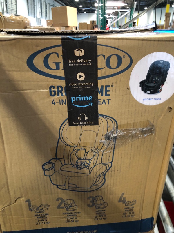 Photo 1 of Graco Grows4Me 4 in 1 Car Seat, Infant to Toddler Car Seat with 4 Modes, West Point