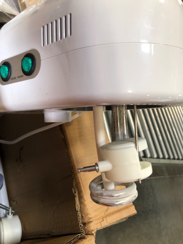 Photo 1 of AceFox Professional Ozone Facial Steamer with Hot Mist Function, Stand Facial Steamer On Wheels, Height Adjustable & 360° Rotatable Nozzle, Use at Home & Salon SPA Buttons