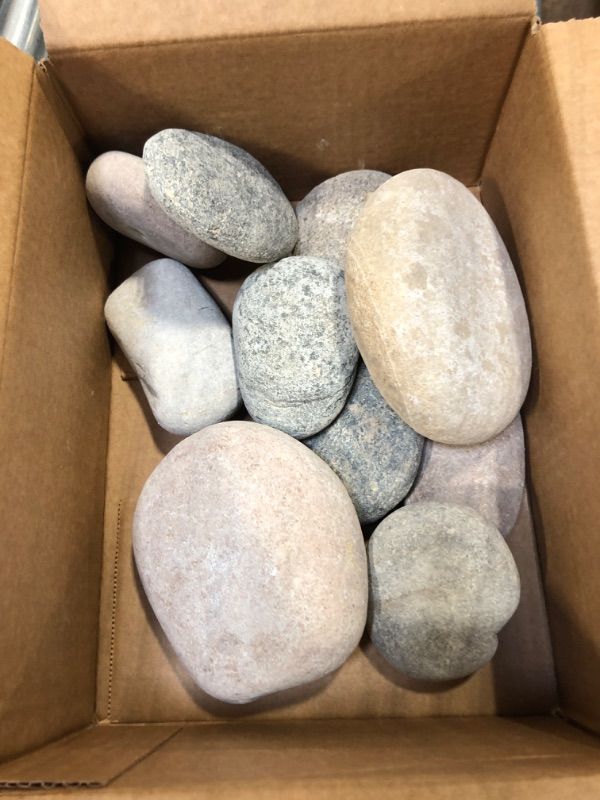 Photo 1 of LANIAKEA 10 Pcs River Rocks for Painting, 3-5 Inch River Rocks Caft Rocks for Arts Multi-Color Painting Rocks for Kids Project, Crafts and Home Decoration