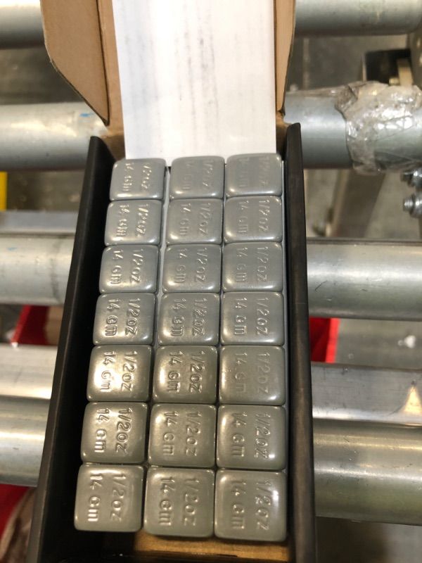Photo 1 of CKAuto 1/2oz, 0.5oz, Grey, Adhesive Stick On Wheel Weights, 63 oz/ 4 lb/Box, OE Quality, (126pcs) Grey 126PCS