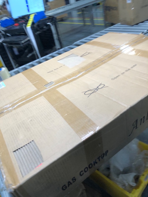 Photo 1 of Anlyter 30 Inch Gas Cooktop, 5 Burners Built-in Gas Stovetop Stainless Steel LPG/NG Convertible Gas Stove Dual Fuel Sealed Gas Hob - Black Black-Stainless Steel