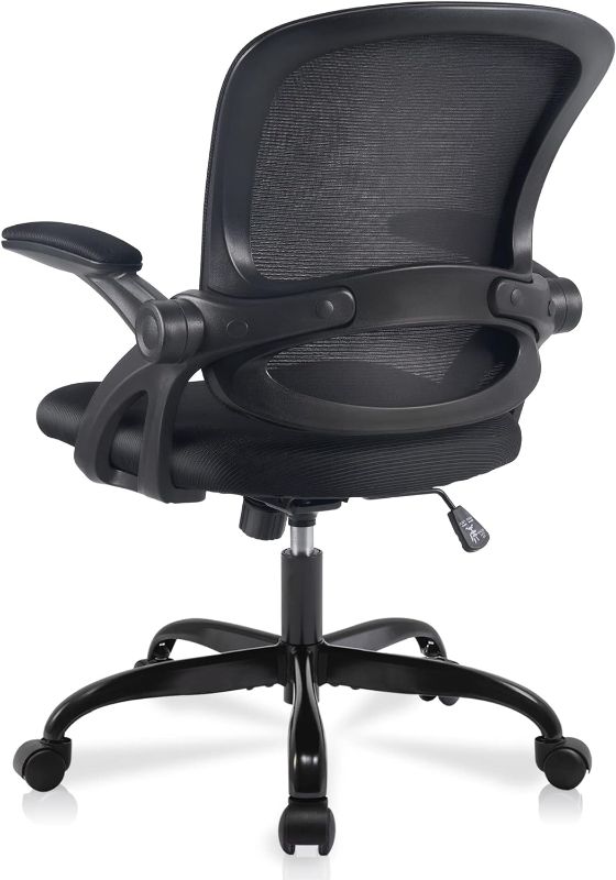 Photo 1 of FelixKing Office Chair, Ergonomic Desk Chair, Breathable Mesh Computer Chair Swivel Home Desk Gaming Chair with Wheels and Flip-up Armrests, Adjustable Height for Conference Room (Black)
