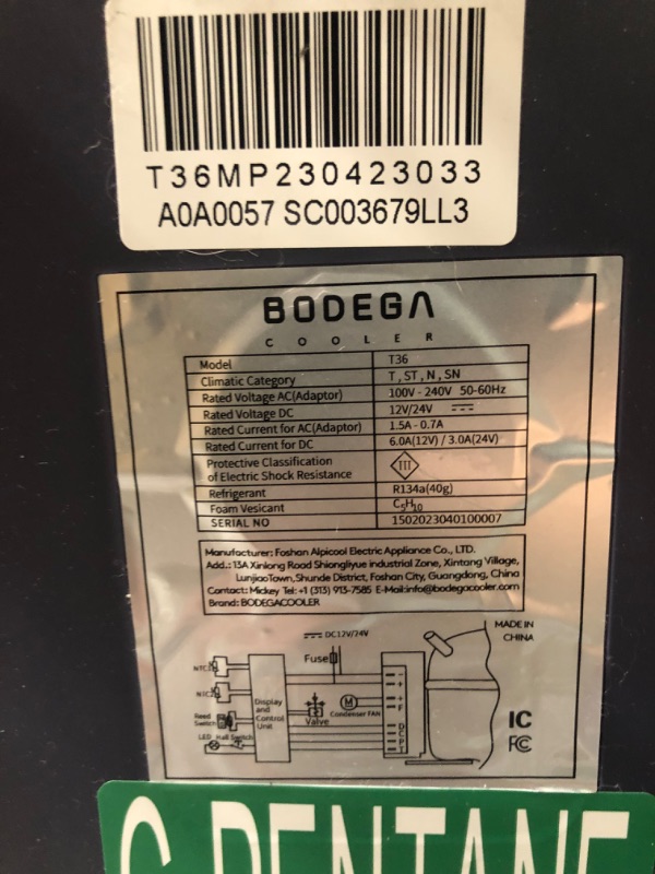 Photo 5 of ?Upgraded?BODEGA 12 Volt Car Refrigerator, Portable Freezer, Car Fridge Dual Zone WIFI APP Control, 38 Quart?36L?-4?-68? RV Compressor Car Cooler 12/24V DC and 100-240V AC for Outdoor, Travel, Camping 38 Quart blue