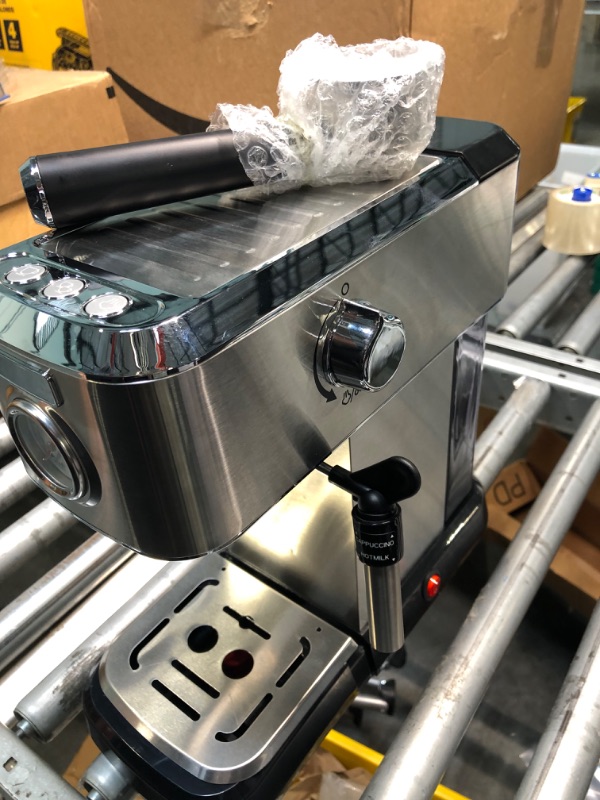 Photo 2 of  CRANDDI Espresso Machines, 20 Bar Compact Espresso Machine with Steam Wand for Making Caappuccino, Latte, 40oz Tank and 1350w, Gifts for Coffee Lovers
