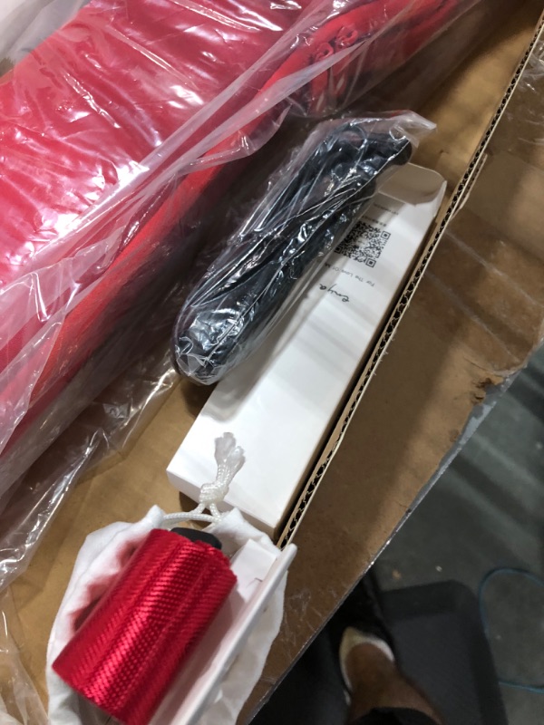 Photo 5 of ***MISSING TUNER*** Enya Concert Ukulele AcousticPlus Nova U/RD EQ 23” Cutaway Carbon Fiber Beginner Travel Ukulele Kit with Case, Strap, Capo, Strings (Red) 23 inch red
