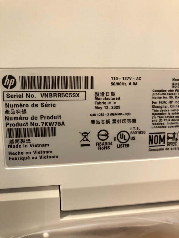 Photo 6 of HP Color LaserJet Pro M283fdw Wireless All-in-One Laser Printer, Remote Mobile Print, Scan & Copy, Duplex Printing, Works with Alexa (7KW75A), White