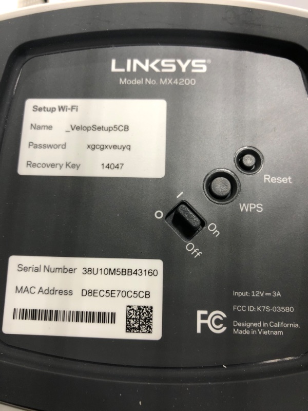 Photo 7 of Linksys MX12600 Velop Intelligent Mesh WiFi 6 System: AX4200, Tri-Band Wireless Network for Full-Speed Home Coverage, 8,100 sq ft (White, 3-Pack) WIFI 6 8100 Sq. ft - 120+ Devices