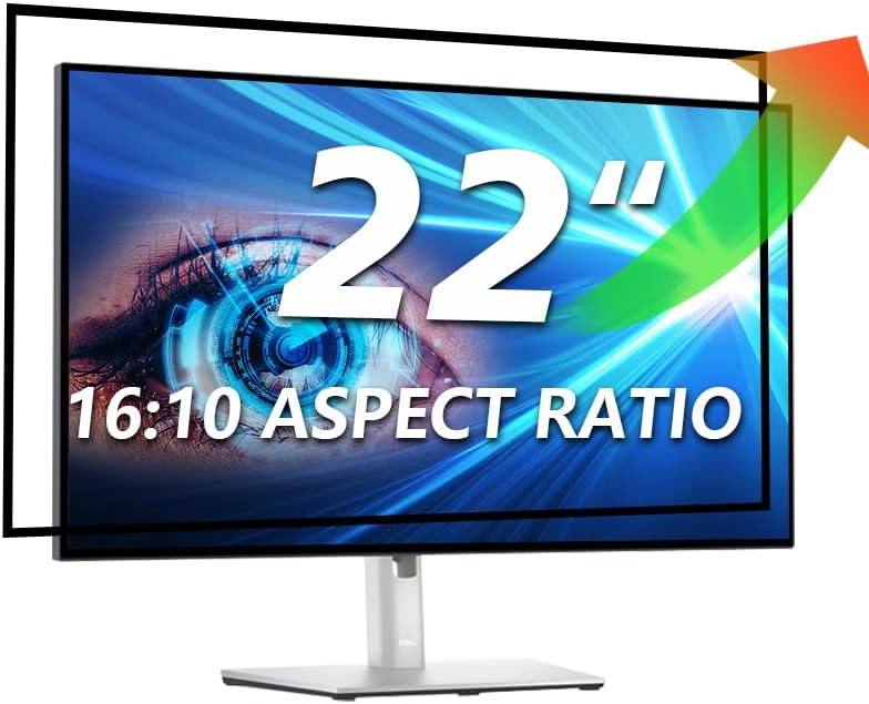 Photo 1 of Halloive 22 Inch Computer Screen Protector Blue Light and Anti Glare Filter, Eye Protection Computer Blue Light Blocking Screen for 22" with 16:9 Aspect Ratio Widescreen Computer Monitor