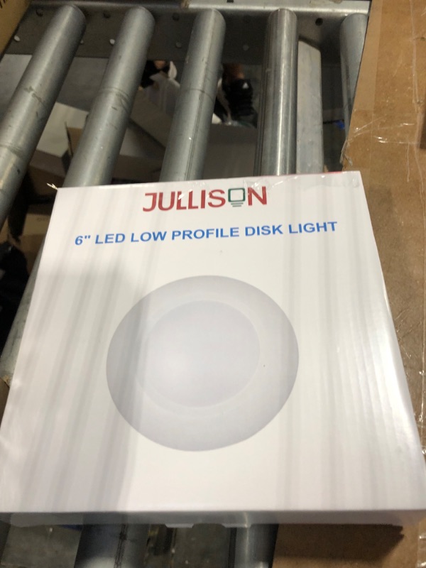 Photo 2 of JULLISON 6 Inch LED Low Profile Recessed & Surface Mount Disk Light, Round, 15W, 900 Lumens, 5000K Day Light White, CRI80, Driverless Design, Dimmable, ETL Listed, White