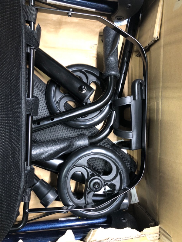 Photo 1 of OasisSpace 2 Wheeled Rollator Walker with Seat,6” Front Wheels Walker for Senior,Adult Walker with Backrest & Storage Bag