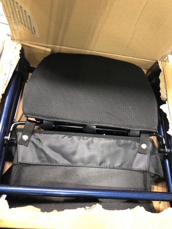 Photo 1 of OasisSpace 2 Wheeled Rollator Walker with Seat,6” Front Wheels Walker for Senior,Adult Walker with Backrest & Storage Bag