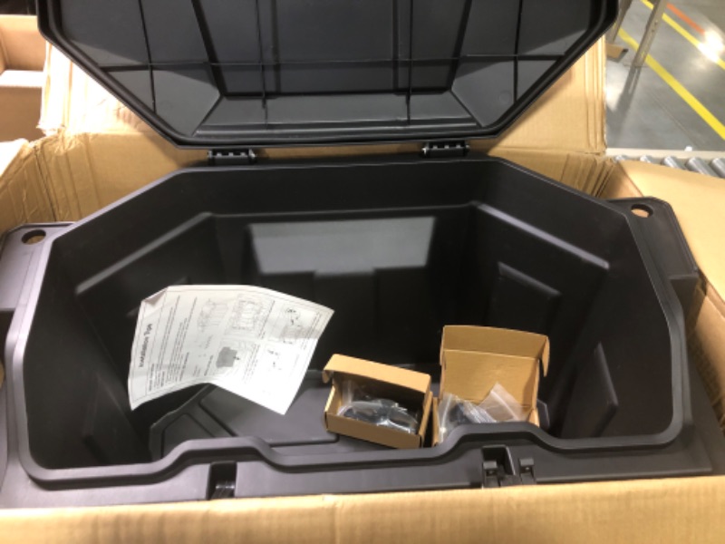 Photo 3 of A & UTV PRO 60 QT Forward Cargo Box Compatible with 2022 2023 Polaris RZR PRO R / Pro R 4, Rear Storage Bin Bed Tool Box Accessories, Waterproof Dust Resistant, Replace OEM # 2884235