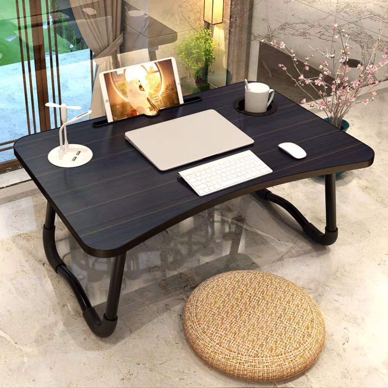 Photo 1 of Laptop Desk Laptop Bed Tray Table Large Foldable Laptop Notebook Stand Desk with Ipad and Cup Holder Perfect for Breakfast, Reading, Working,Watching Movie on Bed/Couch/Sofa (grey 
 Stripe)
