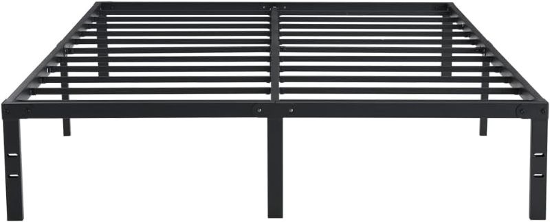 Photo 2 of AGXI 14 Inch Metal Platform Bed Frame No Box Spring Required,King Size Bed Frames Steel Slat Support, 3,500 lbs Heavy Duty Non-Slip Steel Slats Support, Easy Assembly Mattress Foundation