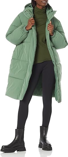 Photo 3 of Amazon Essentials Women's Long Puffer Jacket (Available in Plus Size)