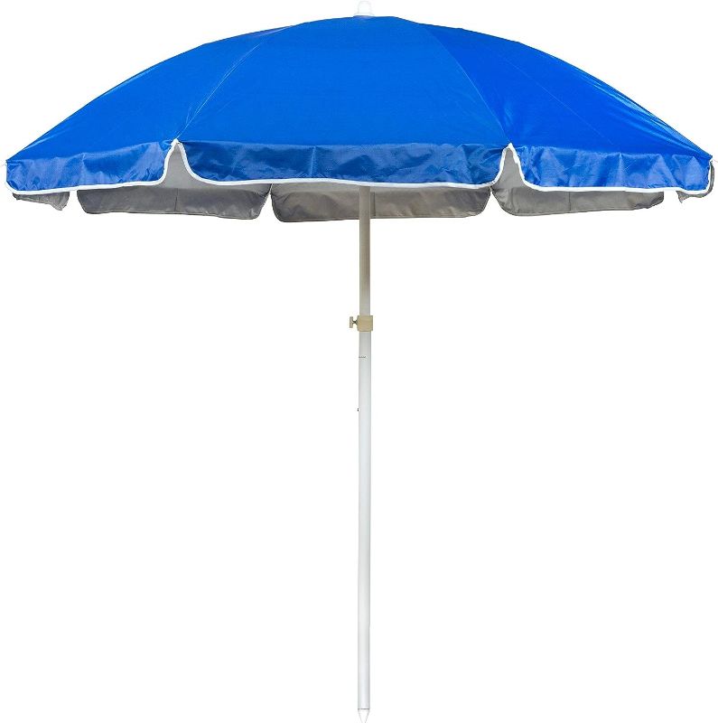 Photo 1 of 6.5' Portable Beach and Sports Umbrella by Trademark Innovations (Blue)