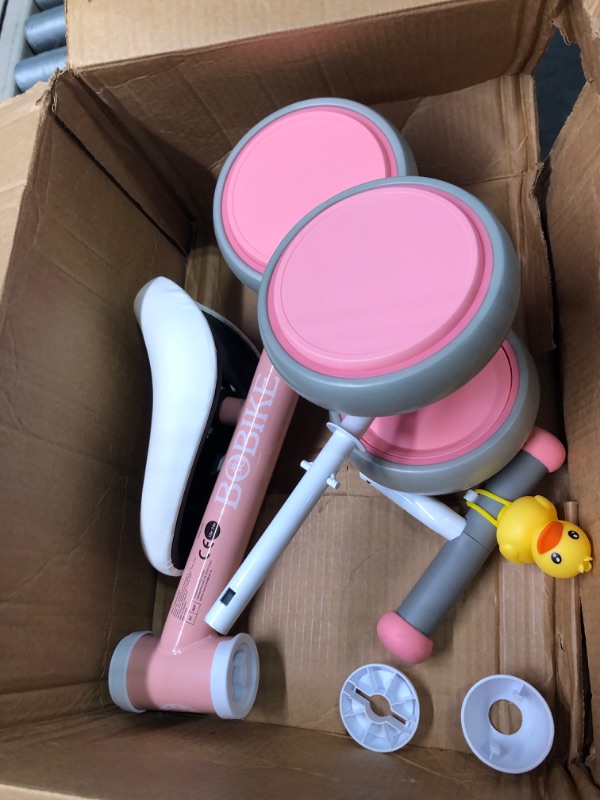 Photo 1 of BOBIKE Baby Balance Bike Toys for 1 Year Old Gifts Boys Girls 10-24 Months Kids Toy Toddler Best First Birthday Gift Children Walker No Pedal Infant 4 Wheels BicyclePINK