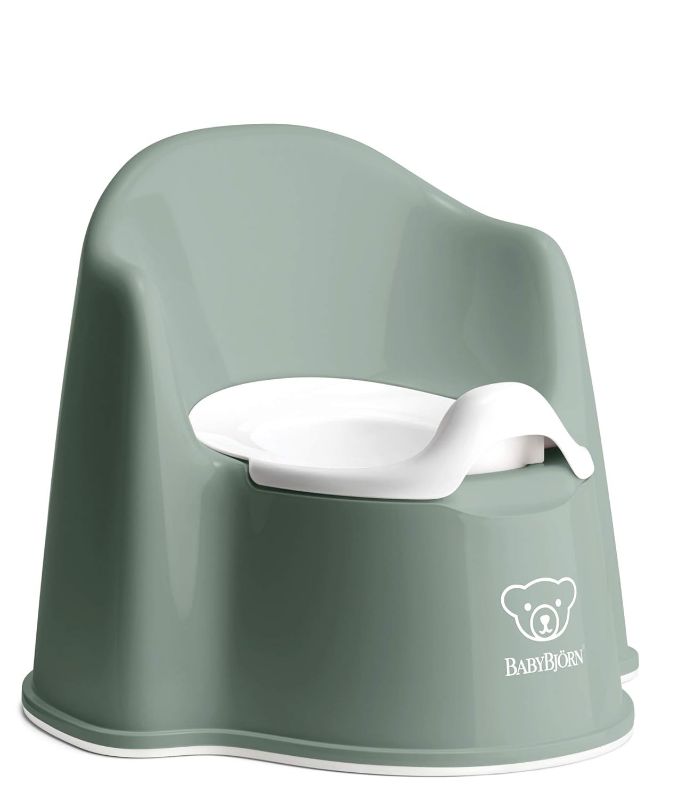 Photo 2 of BabyBjörn Potty Chair, Deep green/White