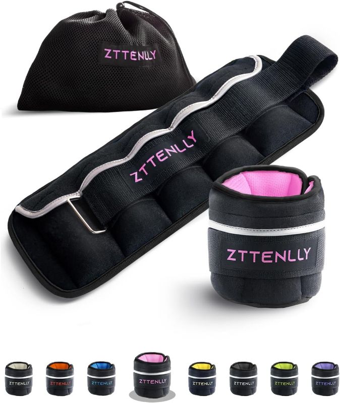 Photo 1 of Adjustable Ankle Weights 1-3/4/5/6/8/10/12/15/20 LBS Pair with Removable Weight for Jogging, Gymnastics, Aerobics, Physical Therapy