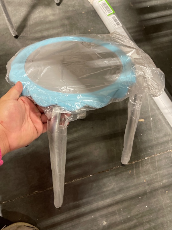 Photo 1 of ECR4Kids Daisy Stackable Stool Set, Flexible Seating, Seafoam,