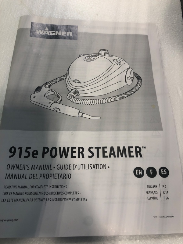 Photo 3 of Wagner Spraytech 0282014 915e On-Demand Steam Cleaner & Wallpaper Removal, Multipurpose Power Steamer, 18 Attachments Included (Some Pieces Included in Storage Compartment) 915 Steam