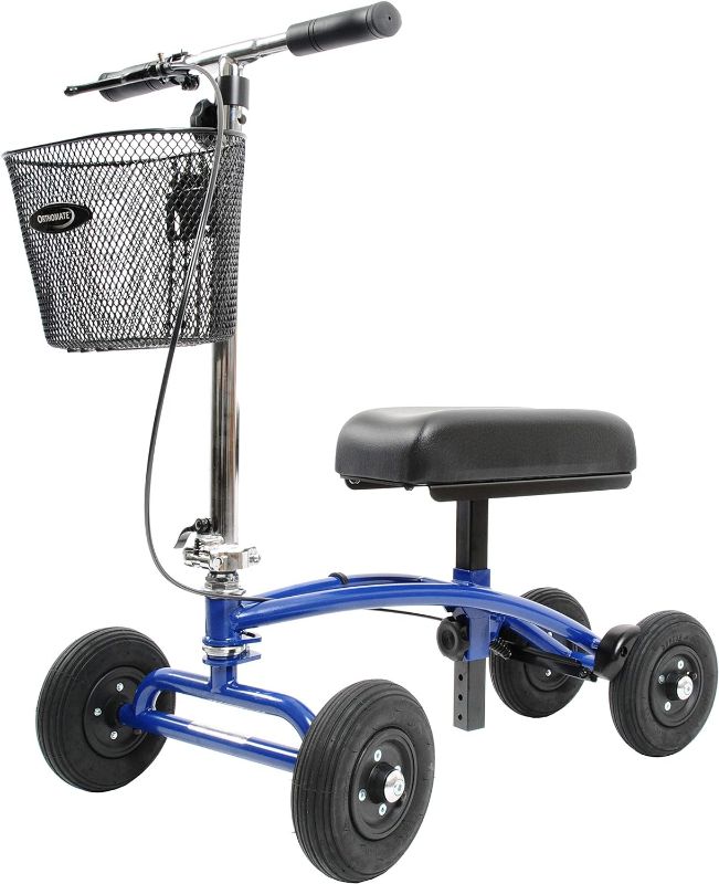 Photo 1 of All Terrain Orthomate Knee Scooter by TKWC INC - 8" Pneumatic Wheels - Great for Outside and Indoors - Steerable Knee Walker - No Tools Setup