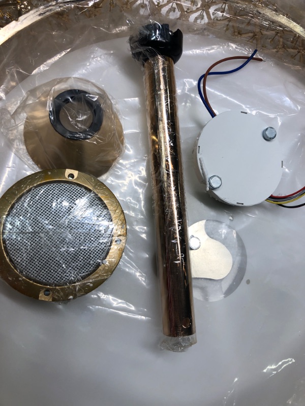 Photo 1 of BAYSQUIRREL Retractable Bluetooth Ceiling Fan with Speaker, 85 Kinds of Color Light Bluetooth Ceiling Fan with Light,6 Speed Reversible Modern Invisible Ceiling Fan ,Remote and APP Control Modern gold