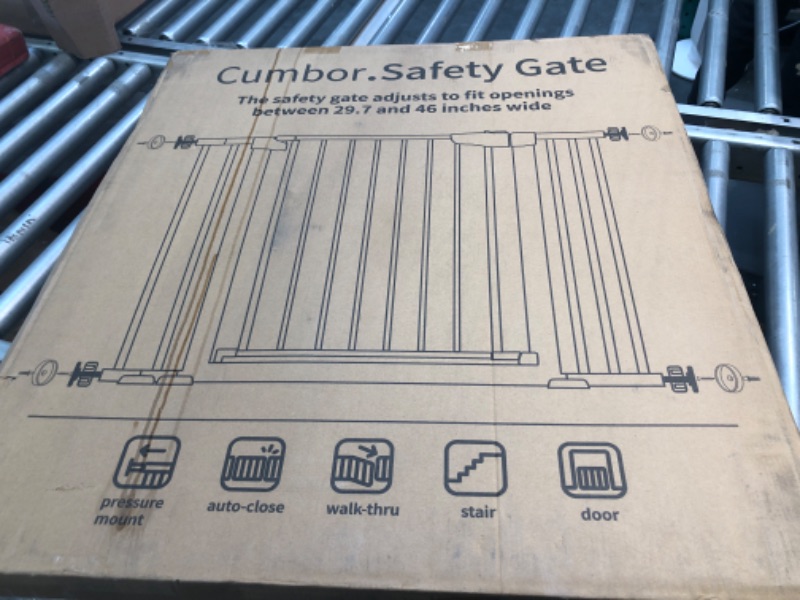 Photo 2 of Cumbor 36" Extra Tall, 29.7"- 40.6" Width Baby Gate & Cumbor 30.5" Tall, 29.5"-40.6" Width Dog Gate for House, Stairs, Doorways