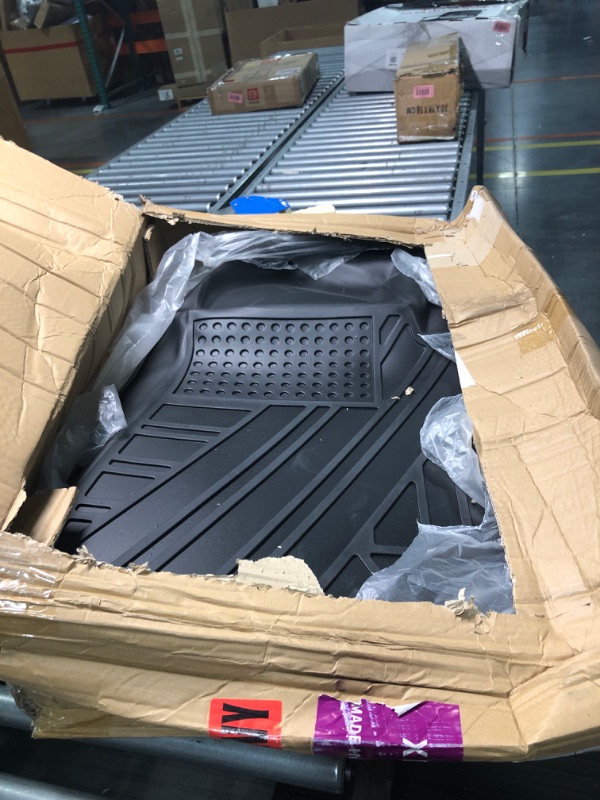 Photo 1 of Floor Mats for Tesla Model Y 2020 2021 2022 2023 Accessories, Octomo All Weather Trunk Mats Cargo Liners Waterproof Non-Slip, TPE Protective Eco-Friendly Full Set Floor Liners, 8PCS Tesla Model Y 2020-2023
