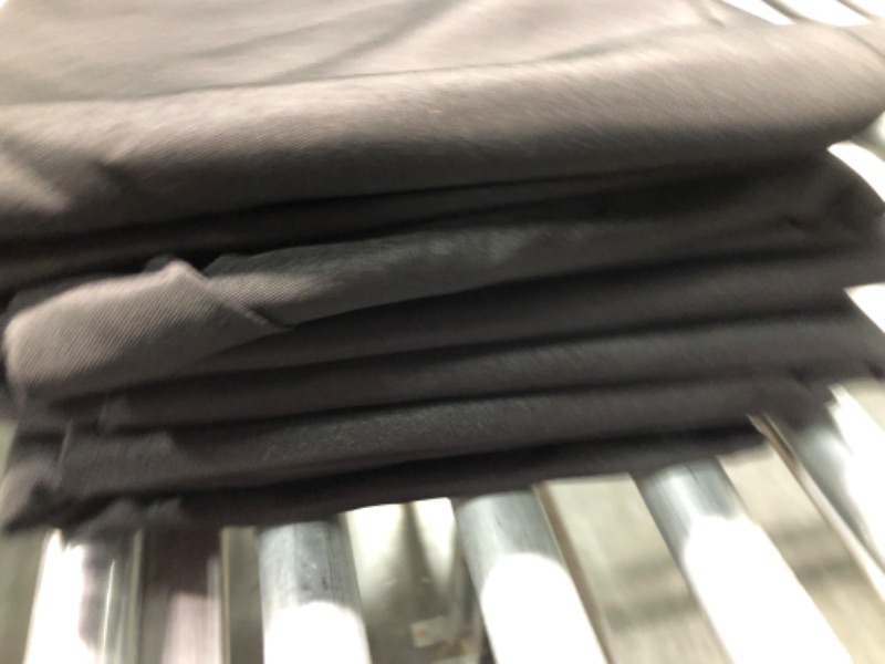 Photo 1 of 6 Pack Black Fitted Spandex Table Covers - 8Ft Stretch Tablecloths for 8 Foot Rectangle Folding Tables Rectangular Bulk Linen Fabric Elastic Table Clothes for Wedding Banquet Party Buffet Display Black 8ft, 6 Pack
