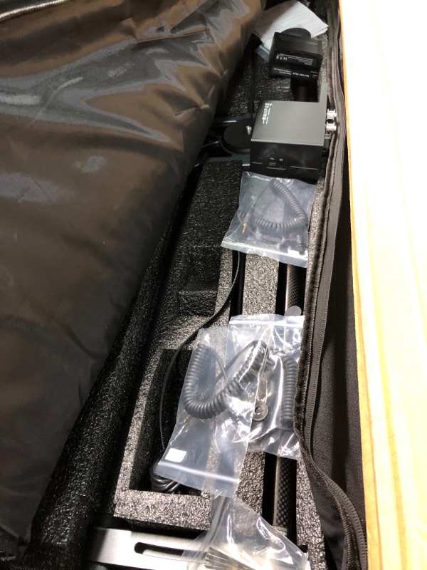 Photo 1 of YC Onion 100cm/39 Motorized Camera Slider, Hot-Dog Carbon Fibre Video Slider, Video Mode & Time-Lapse Photography, Follow Focus/Wide-Angle, 2-3-4-Axis Linkage Function, 44lb Horizontal Load 3.0 Motorized Slider 100cm