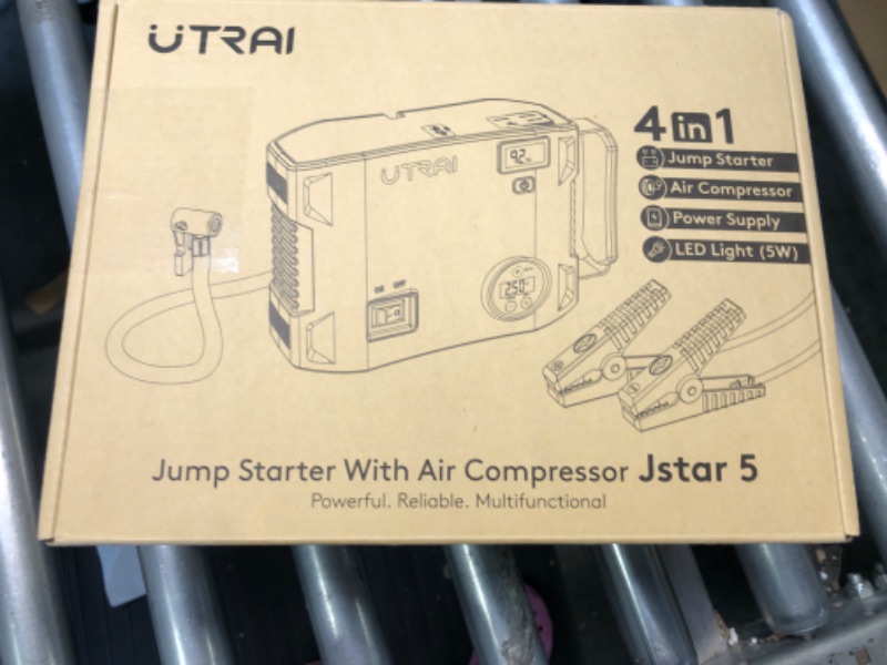 Photo 1 of Car Jump Starter with Air Compressor,UTRAI Jstar 5 150PSI 2000A 24000mAh (Up to 8L Gas and 6.5L Diesel Engine, 50 Times) Portable Car Jumper Battery Pack with Digital Tire Inflator,2-Year Warranty jump starter 5
