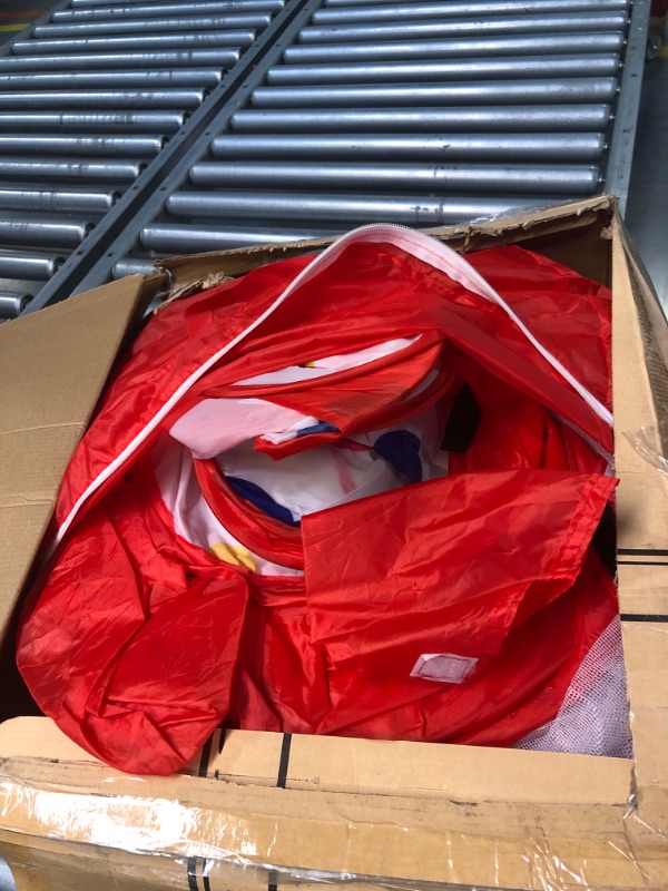 Photo 2 of ENCHEAR Kid Play Tent Pop Up Tent Indoor Outdoor Large Space Playhouse for Boys and Girls Foldable Unique Mushroom Tent Patented(43in*57in, Red Mushroom) 43in*57in Red Mushroom