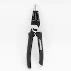 Photo 1 of 8 in. Multi-Function Long Nose Pliers with Rubber Handle