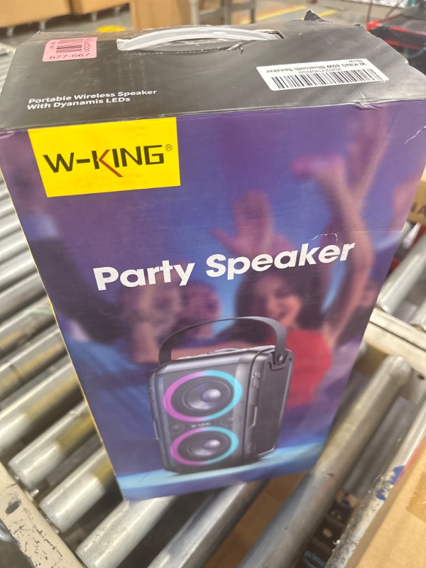 Photo 2 of W-KING 80W Bluetooth Speakers Loud, Super Rich Bass, Huge 105dB Sound Powerful Portable Wireless Outdoor Bluetooth Speaker, Mixed Color Lights, 24H Playtime, AUX, USB Playback, TF Card, Non-Waterproof