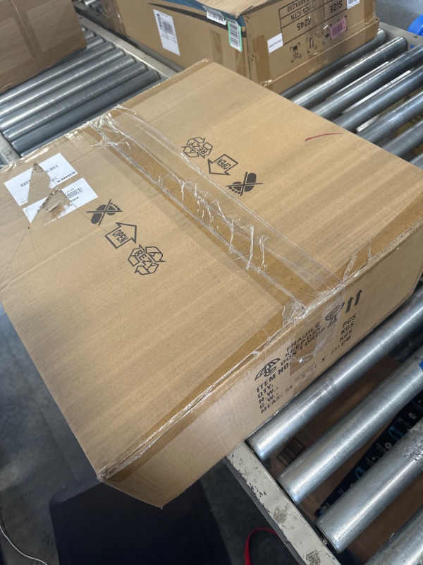 Photo 1 of Zuzanny 20" Caged Ceiling Fan with Light Remote Control, Flush Mount Low Profile Ceiling Fan, Reversible Motor 6 Speeds 1-4 Timing, Farmhouse Enclosed Bladeless Ceiling Fan Linen