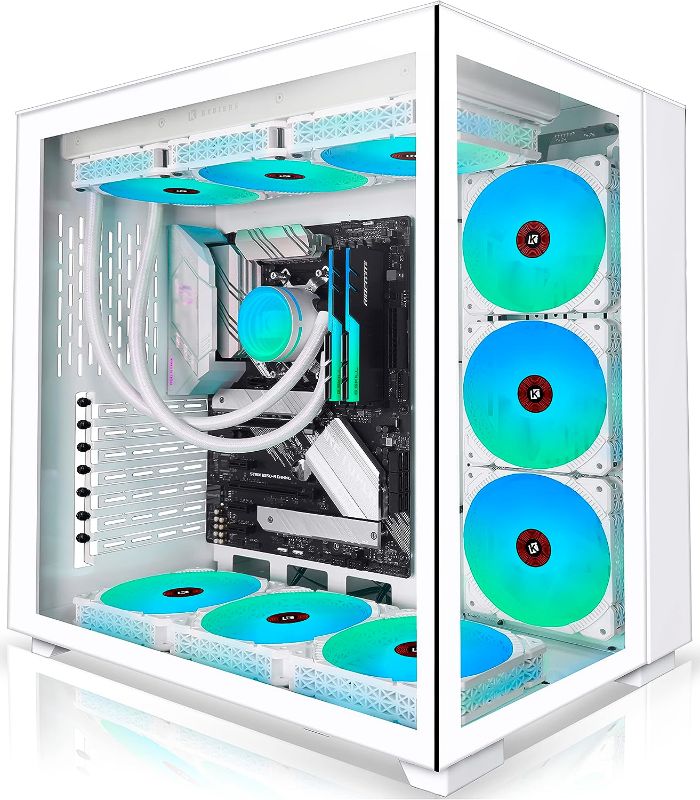 Photo 1 of NEW!! KEDIERS PC Case - ATX Tower Tempered Glass Gaming Computer Case with out ARGB Fans, C590
