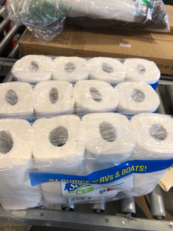 Photo 4 of Scott Rapid-Dissolving Toilet Paper, 48 Double Rolls (6 Packs of 8) = 96 Regular Rolls, 231 Sheets Per Rolls 8 Count (Pack of 6)