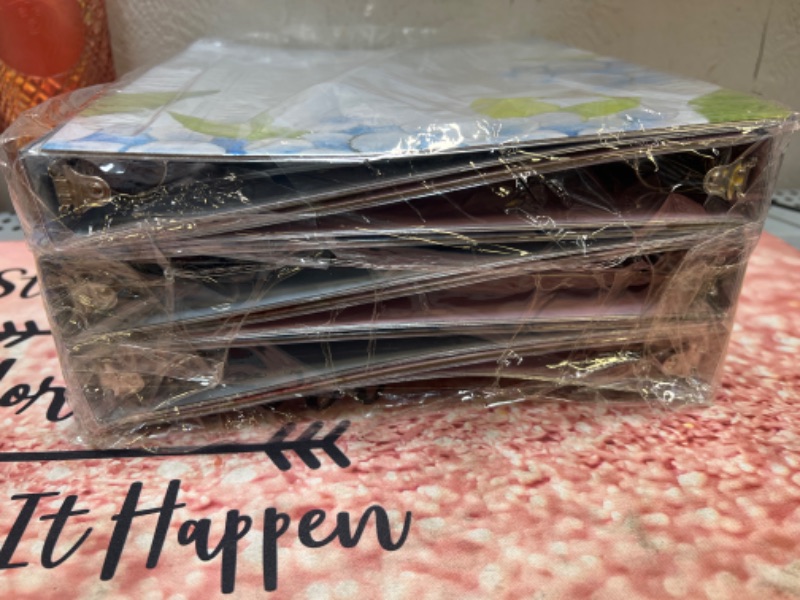 Photo 1 of 6  Pcs Cute Binder 1 Inch 3 Ring Binder  Decorative Binders for Office School (Floral Style)