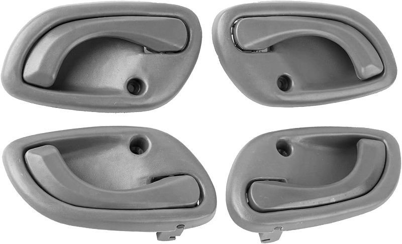 Photo 1 of NPAUTO Interior Door Handles Replacement for 1999 2000 2001 2002 2003 2004 Chevy Tracker, Suzuki Esteem Grand Vitara Vitara, Inside Front Rear Left Driver Right Passenger Side, Gray