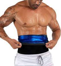 Photo 1 of  Waist Trainer Trimmer Sweat Belt Band for Men Lower Belly Fat Sauna Slimming Belt Suit Workout SIZE M 